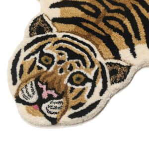 Tiger Shape Hand tufted Carpet