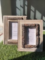 Rustic Wooden Picture Frame, Antique Barnwood Weathered Distressed White Picture Frame, Wedding gift 4x6, 5x7 inch by TheGiftsConnect