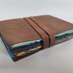 Handmade Sun & Moon Leather Journal