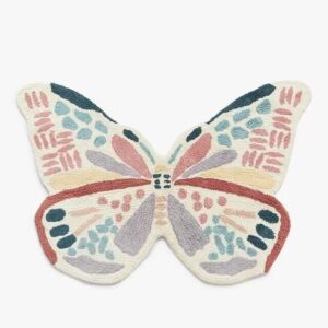 Hand Tufted Butterfly Soft Wool Area Rug