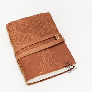 Tree of Life Blank Leather Journal Notebook