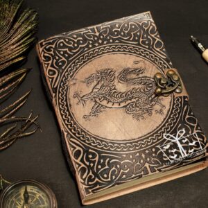 Dragon Embossed Leather Journal