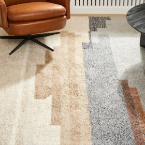 Scandinavian Shag Rug for Living Room Decor