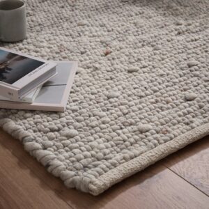 Thick Hand Woven Modern Wool Area Rug