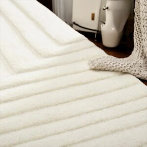 Hand Tufted Minimalistic Pattern Wool Rug, Living Room Decor Area Rug, Soft Beige Wool Rug By TheGiftsConnect