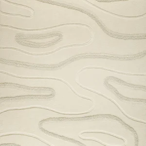 Hand Tufted Abstract Pattern Minimalist Wool Rug, High & Low Pile Wool Area Rug, Living Room Decor Carpet