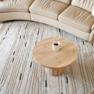 Hand Tufted Modern Striped Wool Rug for Living Room, Elegant Carpet For Stylish Decor, Soft Area Rug