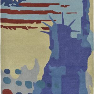 Statue Of Liberty Soft Gabbeh Rug For Bedroom