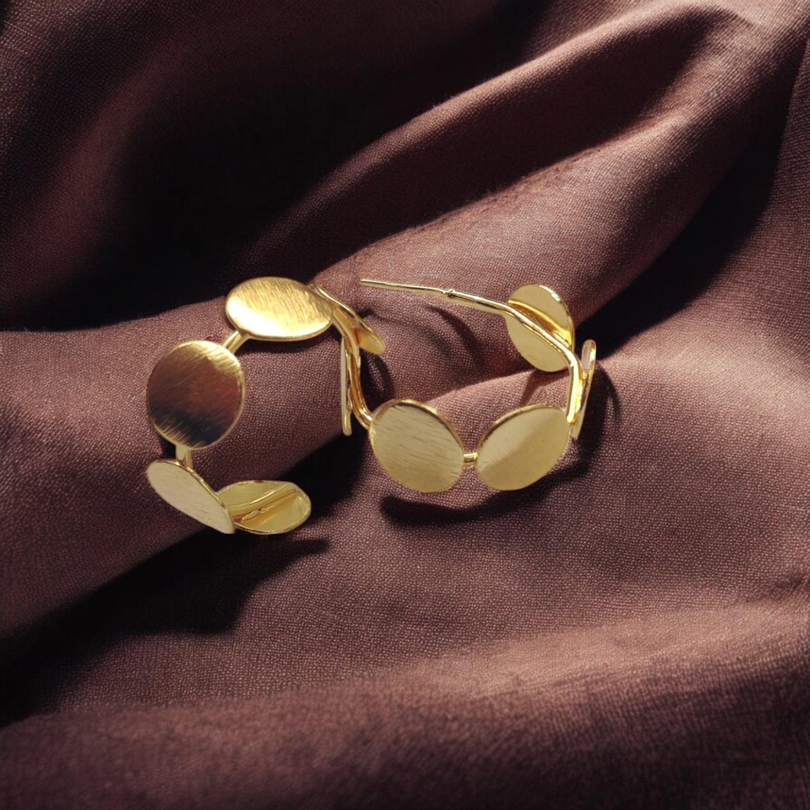 Solar Ring – Modern Handmade Brass Earrings