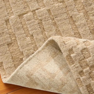 8x10 Handwoven Textured High-Low Pile Wool Rug | Maze Design Knotted Area Carpet | Soft Modern Geometric Rug